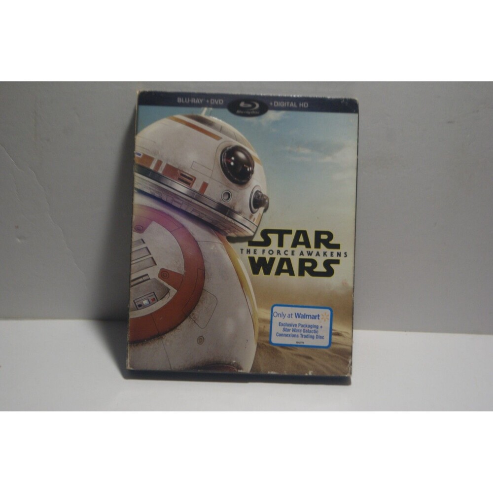 StarWars The Force Awakens Blu Ray/DVD Scfi Adventure W/Slip 2015